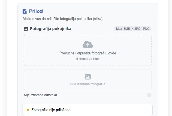 Dodavanje fotografije citulje